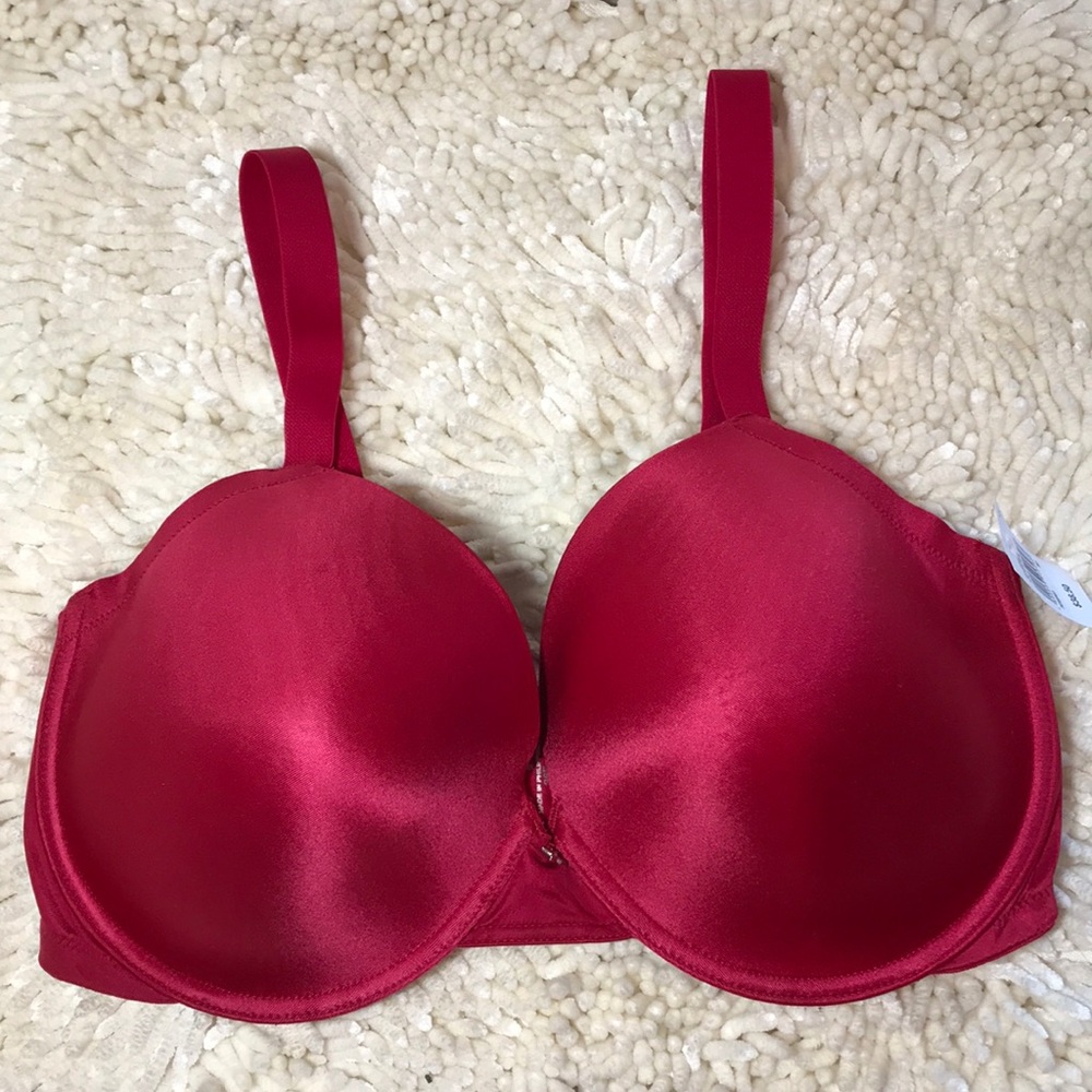 Fredericks of Hollywood red padded push-up 36F